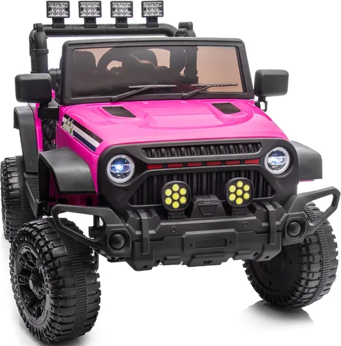 Vista 16 de Auto de juguete de 24 V, vehículo eléctrico para niños de 24 voltios con control remoto, 3 velocidades, color negro