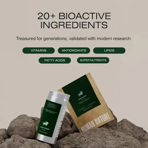Vista 4 de HUMAN NATURE Jump Start: Sarga de bisonte alimentada con pasto silvestre y aceite MCT, suplemento de enfoque con vitaminas esenciales