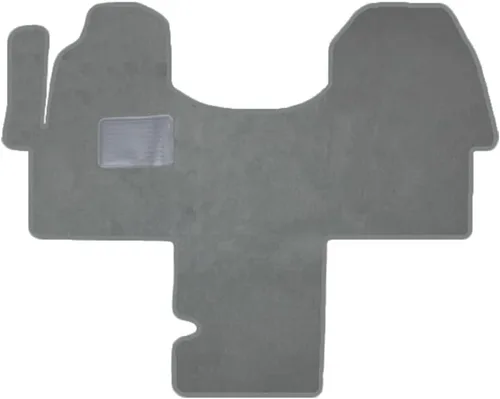 Alfombra delantera de una pieza con bordes serge y almohadilla para el talón para furgonetas y autocaravanas Mercedes-Benz Sprinter 2019 - Gris