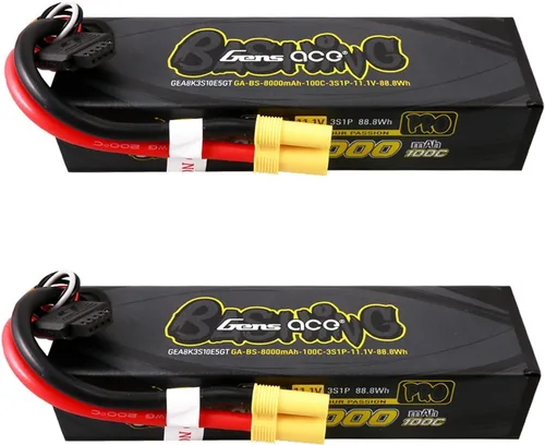 Gens ace 8000mah 3S1P 100C 11.1V G-Tech con enchufe EC5 (2 piezas)