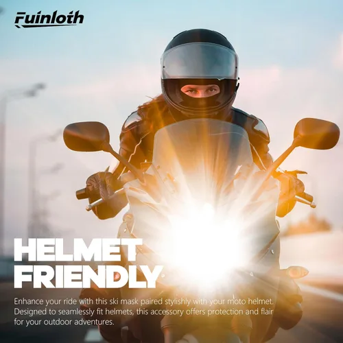 Vista 2 de Fuinloth Pasamontañas de esquí, bufanda protectora UV para motocicleta, polaina de cuello refrescante de verano para hombres y mujeres