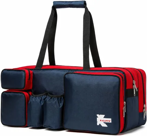 Vista 10 de K-Cliffs Bolsa de raqueta de tenis Nylon balístico de lujo Compartimento para zapatos