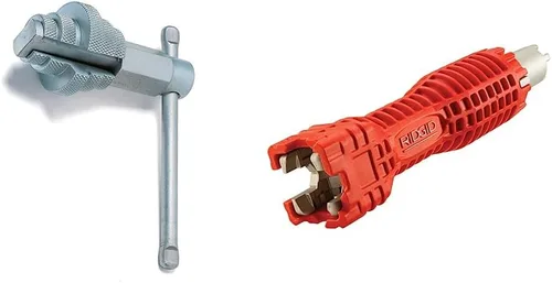RIDGID Paquete de herramientas de instalación y reparación de fontanería 31405 Llave interna (pequeña) 57003 Llave de grifo EZ Change