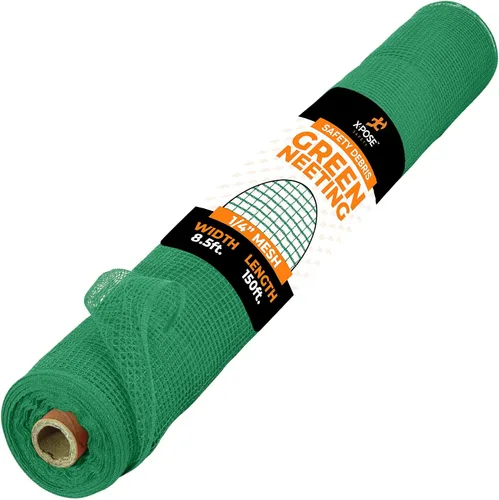 Vista 28 de Xpose Safety Red de seguridad para construcción de Xpose Safety - Rollo de material temporal de 150 pies, malla de 1/4" para cerca de andamio