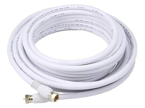 Vista 9 de Monoprice RG6 Quad Shield CL2 - Cable coaxial con conector tipo F para televisión, 1.5 pies