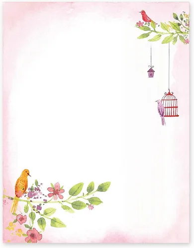 Notas de letras florales, papel de escritorio de 8.5 x 11 pulgadas, invitaciones perfectas para despedida de soltera, cumpleaños, boda, fiesta de
