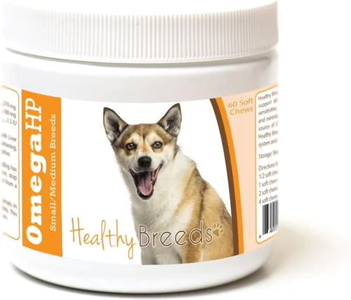 Vista 208 de Healthy Breeds Affenpinscher Omega HP - Masticables suaves para piel y pelaje, 60