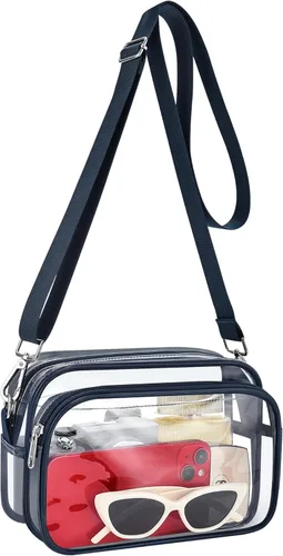 Vista 8 de Paxiland Clear Bag for Stadium Events, Clear Purse with Removeble Strap, Stadium Bag for Sporting Work Festival and Concert