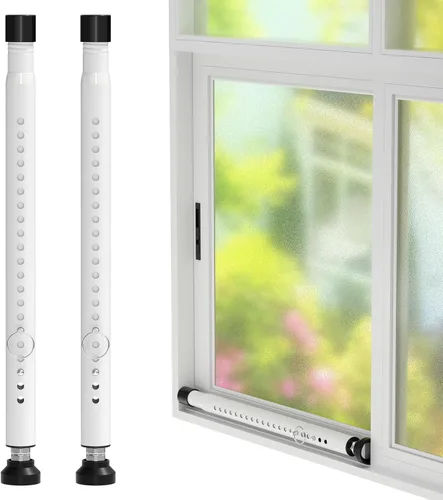 Vista 8 de Barra de Seguridad para Puerta Corrediza, de 16 a 51 Pulgadas Ajustable, Barra de Seguridad para Puerta Corrediza de Patio y Ventana, Barras