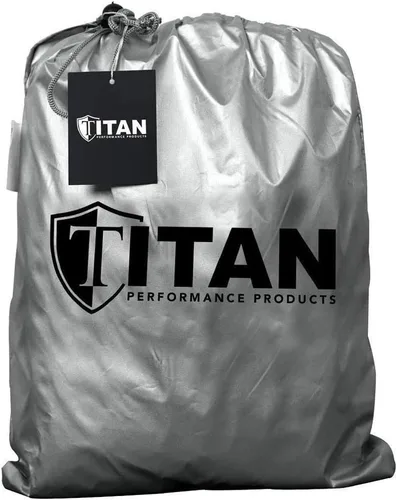 Vista 9 de Cubierta de auto Titan Brilliant Color Poly 210T para SUV compacto de 170-187". Impermeable, con protección UV, resistente a los arañazos, apertura
