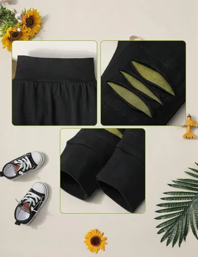 Vista 4 de Fommy Ropa para bebé recién nacido, sudadera con capucha de manga larga y pantalones largos, conjunto de 2 piezas para otoño e invierno
