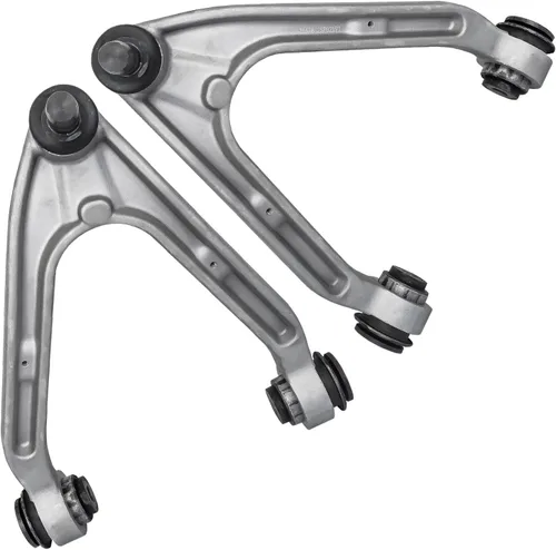 Vista 100 de Detroit Axle - 2 brazos de control superiores delanteros para BMW X5 2007-2018 2008-2019 X6 brazos de control superior con ensamblaje de rótulas