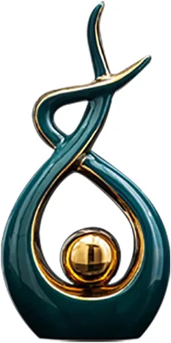 Vista 17 de Norrclp Decoración para el hogar, arte abstracto moderno, estatua de cerámica, decoración de mesa para comedor, sala de estar, oficina, centro