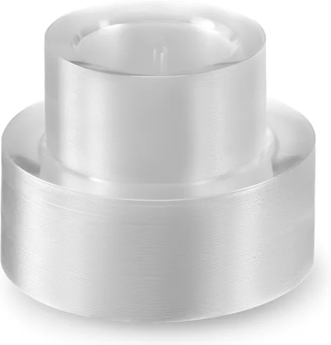 Vista 8 de Munfix Juego de 100 platos de plástico negro, 50 platos llanos de plástico de 10 pulgadas y 50 platos de postre de plástico de 7 pulgadas, elegantes