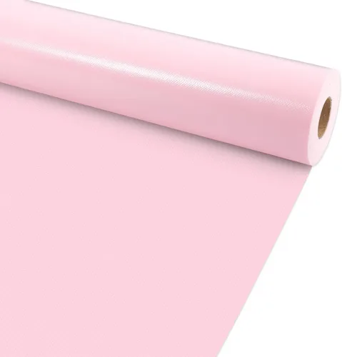 Vista 24 de Rollo de tablón de anuncios de color rosa a cuadros, color rosa pastel, reutilizable, impermeable, borrable, de tela no tejida, tablón de anuncios