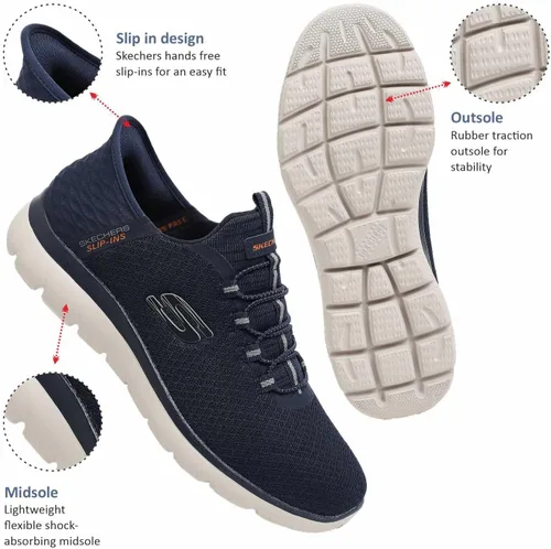 Vista 3 de Skechers Tenis de alta gama Summits para hombre con manos libres