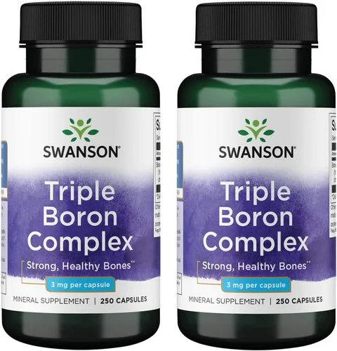 Swanson Complejo triple de boro para la salud ósea y articular, 250