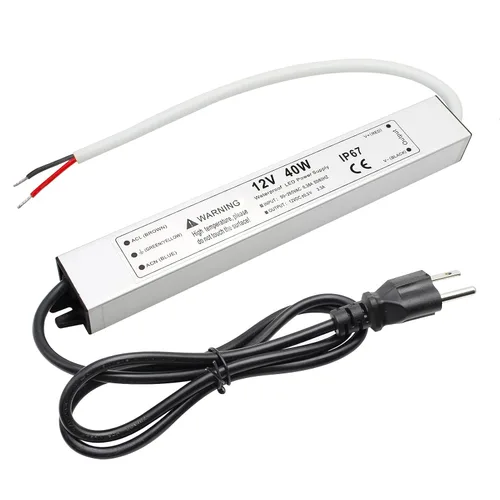 Vista 19 de Fuente de alimentación LED de 30 W y 12 voltios, controlador LED IP67 impermeable, convertidor de CA de 110 V a 12 V CC, transformador LED de salida