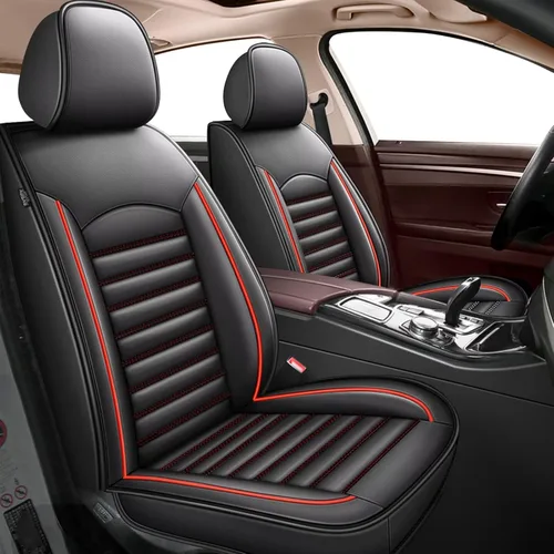 Vista 15 de Fundas de asiento de coche compatibles con Subaru Impreza 2012-2024, compatible con bolsa de aire, impermeable, de piel sintética