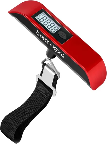 Vista 4 de travel inspira Báscula digital para equipaje, báscula de equipaje, 110 libras 110.2 lbs, batería incluida, Balanza digital para equipaje portátil