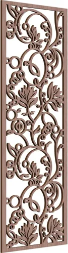 Vista 30 de Ekena Millwork WALW10X25X0250CAPCH Paneles de pared de madera con calado decorativo caspio, 9 3/8 pulgadas de ancho x 24 3/8 pulgadas de alto, cereza