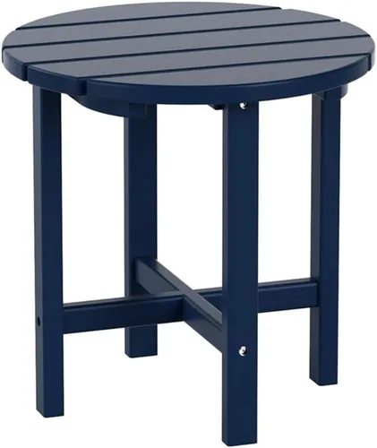 Vista 60 de Costaelm Mesas Laterales Cuadradas para Exteriores, Mesas de Patio Adirondack para Exteriores, Mesa Lateral de Patio de HDPE Resistente a