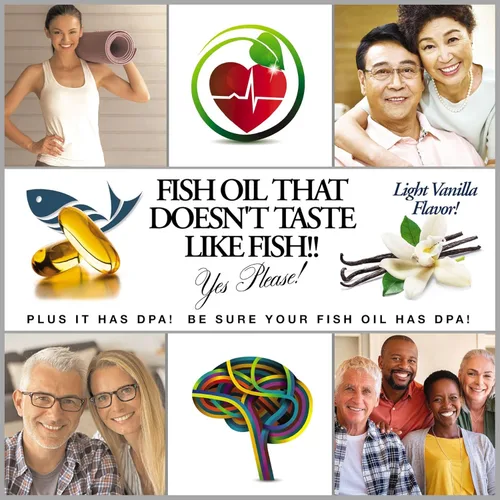 Vista 6 de Wild Caught Omega 3 Aceite de Pescado DPA-EPA-DHA Suplemento de aceite de pescado de 2,900 miligramos