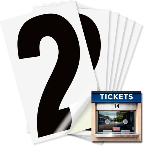 Vista 98 de iSYFIX Calcomanías de vinilo negro número 0 (Zero) – Paquete de 6 calcomanías de 1.5 pulgadas – Calcomanías de alta calidad, fondo reflectante