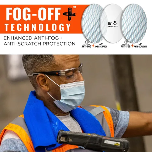Vista 3 de Ergodyne Skullerz VALI - Gafas de seguridad antiarañazos, antivaho, ANSI z87.1