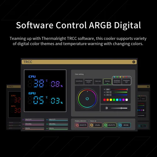 Vista 6 de Thermalright Phantom Spirit 120 Digital EVO - Enfriador de Aire para CPU, 7 Tubos de Calor para Refrigeración de CPU, Refrigeración de Doble Torre