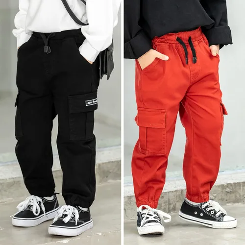 Vista 6 de MINI PANDA Pantalones para niños pequeños, paquete de 2 pantalones de meter