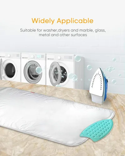 Vista 6 de Alfombrilla de planchar, engrosada (32 x 54 pulgadas) Manta de planchar Almohadilla de planchar, Almohadilla resistente al calor de uso por ambos