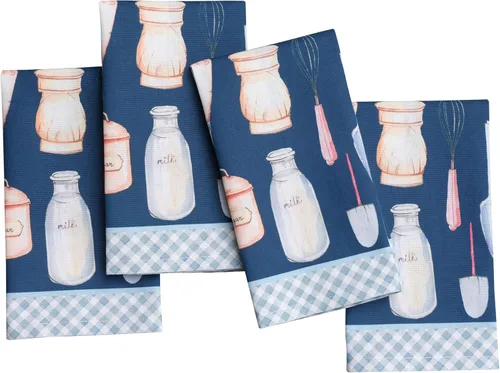 Vista 47 de Maison d' Hermine - Juego de 4 servilletas 100 % de tela de algodón lavable, decorar o regalar, hogar, cocina, comedor, fiestas de cóctel