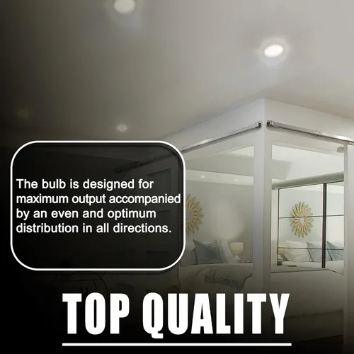 Vista 5 de Bombilla fluorescente compacta de doble tubo de 13 W, 3500 K, 780 lúmenes, 82 CRI, forma T4, base bi-pin GX23-2 (paquete de 10)