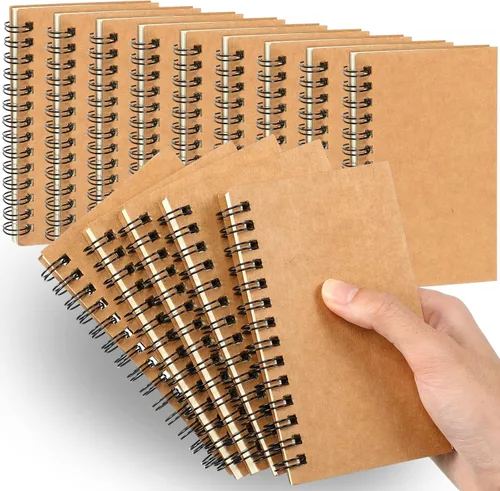 Vista 16 de Jutom 2 cuadernos pequeños en espiral, blocs de notas de 3 x 5 pulgadas, cuadernos de bolsillo pequeños a granel, mini bloc de notas con páginas