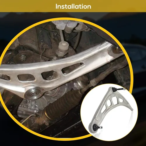 Vista 5 de Juego de 4 piezas de suspensión delantera, brazo de control inferior con rótula, bujes inferiores de repuesto para BMW E46 Serie 3 1999-2006 E85 Z4