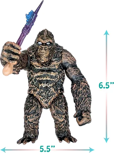 Vista 4 de TwCare King Kong with Ax vs Godzilla - Figura de acción de 6.5 pulgadas, modo de lucha Gorilla Ape, serie de películas sólidas