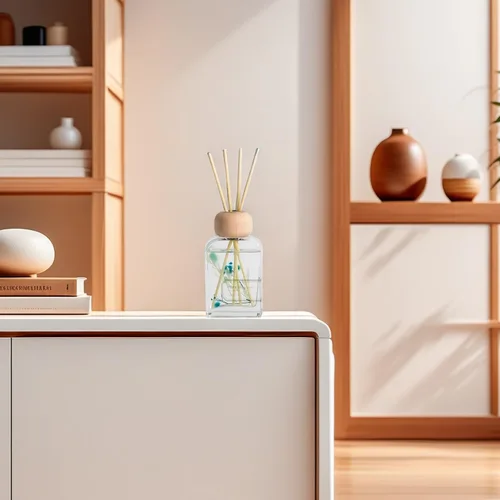 Vista 8 de Juego de difusor de junco, 3.4 onzas líquidas, fragancia refrescante para el hogar con varillas, difusor de aceite perfumado de larga duración