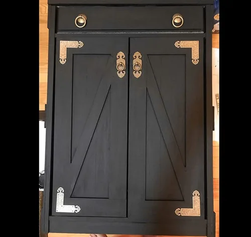 Vista 4 de dophee 2 tiradores de puerta de latón estilo chino vintage con tornillos