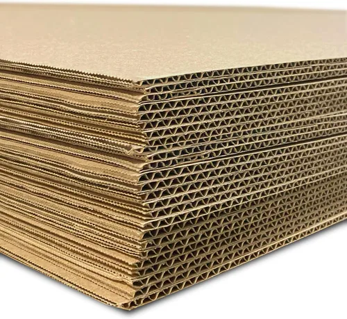 Vista 7 de Flipside Products Hojas de proyecto corrugado de papel kraft de doble cara (flauta), hojas de cartón, insertos de embalaje planos, manualidades