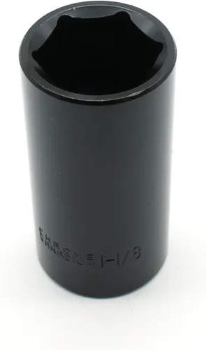 Vista 4 de TEMO Enchufe profundo de impacto Cr-V de 6 puntos y 1/2 pulgada de 1-1/4 pulgadas