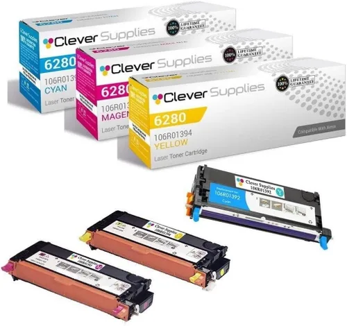 Vista 331 de CS compatible Xerox Phaser 6510/WorkCentre 6515 (106r03480) 2 cartuchos de tóner negro para Phaser 6510, WorkCentre 6515 2 negro
