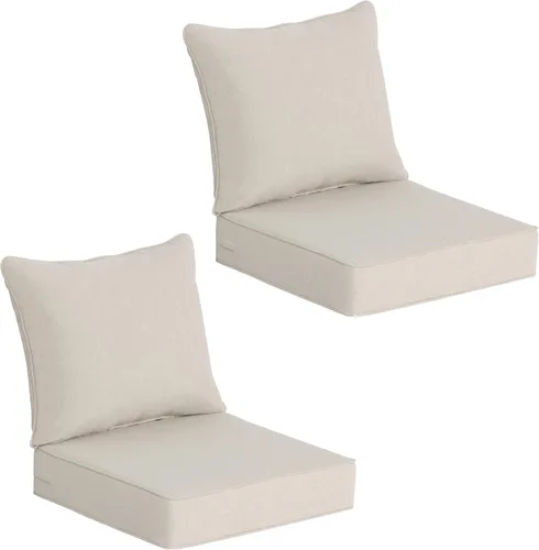 Vista 16 de COZYVIDA Cojines de Patio para Asientos Profundos de Exterior/Interior de 22x24 pulgadas, Juego de 2, Relleno de Espuma Resistente, Repelente al
