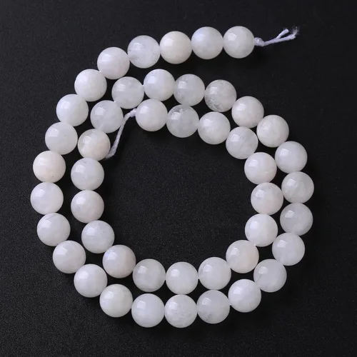 Vista 137 de 4MM 86 piezas Cuentas sueltas de piedra natural de amazonita calcedonia para hacer joyería DIY Pulsera Collar 1 hebra