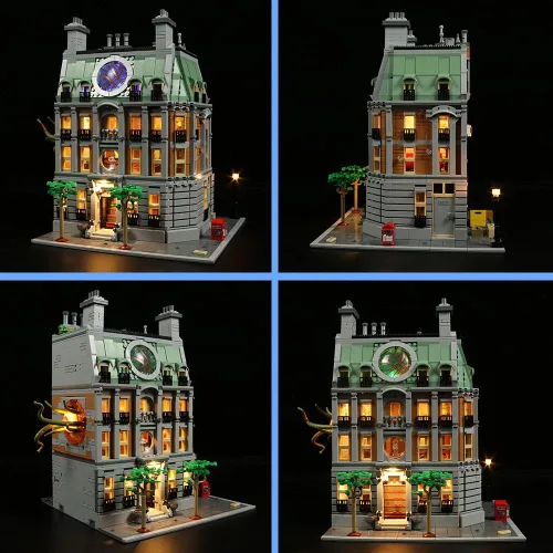 Vista 4 de Kit de luces LED para Sanctum Sanctorum, iluminación de bricolaje compatible con juego de construcción modular 76218 (sin modelo), luz decorativa