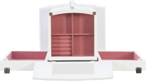 Vista 15 de Powell Muebles Joyería Armario, Blanco, 13"x 9.375"x 35.5