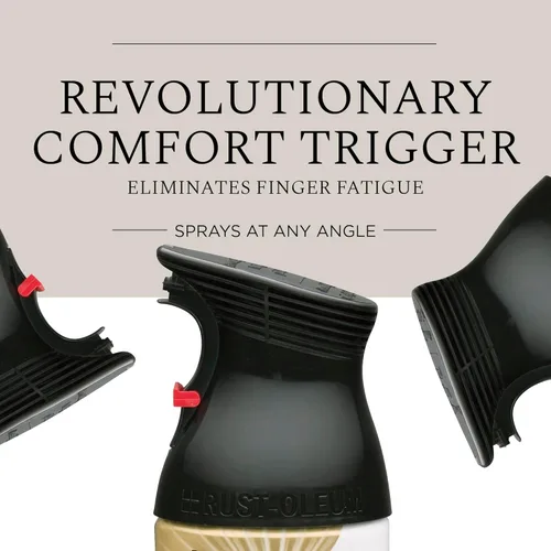 Vista 8 de Rust-Oleum 245196 Pintura en aerosol universal para todas las superficies, 12 onzas, negro brillante