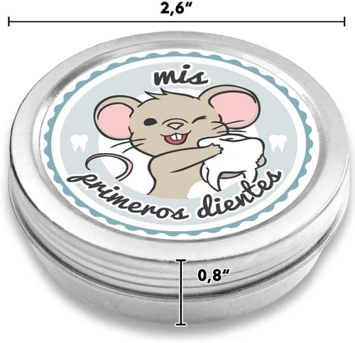 Vista 5 de FANS & Friends Caja para dientes de leche para niñas y niños, caja de hada de los dientes de bebés, recuerdos de dientes de leche, El Ratón Pérez