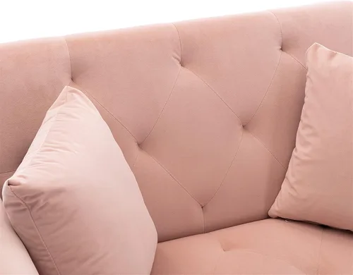 Vista 5 de Silla decorativa moderna de 40.94 pulgadas de ancho con respaldo ajustable de 3 ángulos + 2 almohadas, sillón reclinable y otomano tapizado
