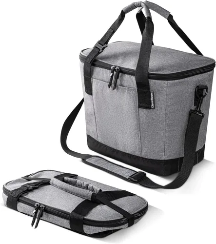 Vista 15 de CleverMade Collapsible Insulated Cooler Bag – Leakproof Soft Cooler for Beach, Travel, Car – Bottle Opener